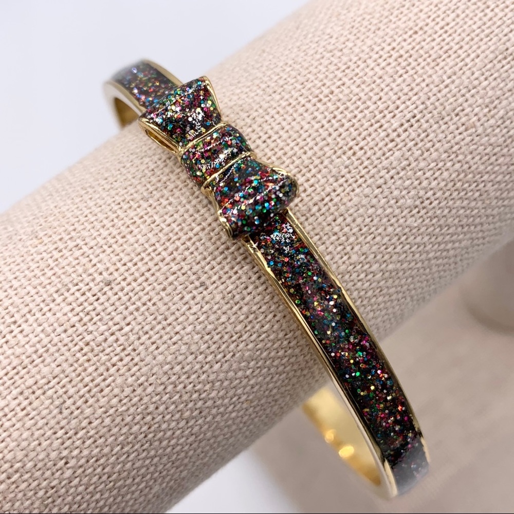 Kate Spade Take a Bow Glitter Bangle Bracelet